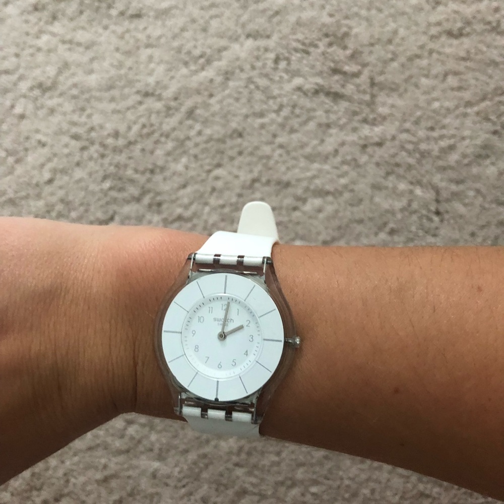 White rubber swatch